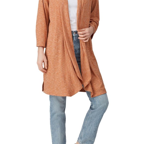 B by Bobeau Ellen Ribbed Waterfall Cardigan - Picture 5 of 5